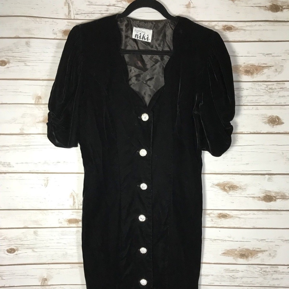 Vintage Karen Lucas for Niki Size Black PuffSleeve